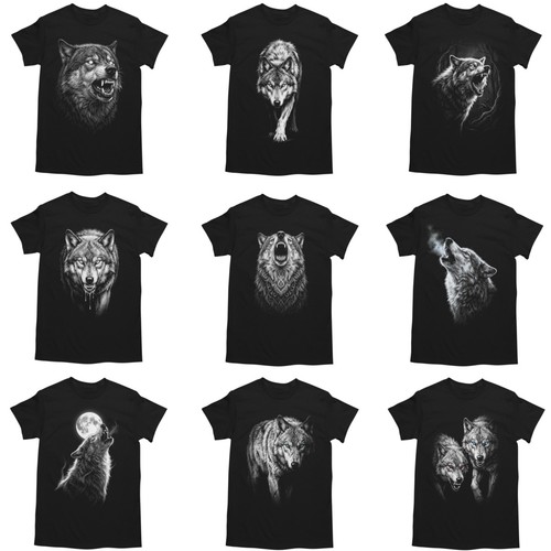 Wolf shirt herren motiv - t-shirt,