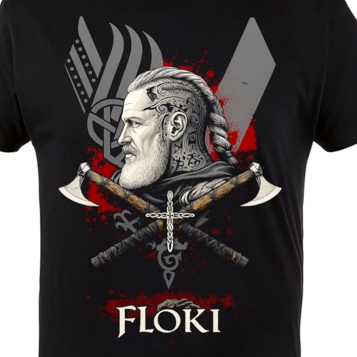 Viking shirt herren floki - t-shirt,