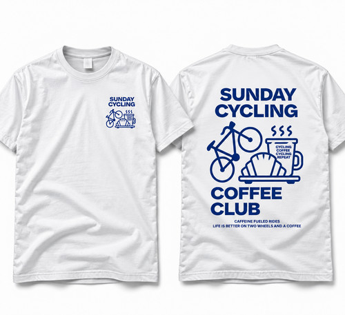 Shirt sunday cycling coffee - t,
