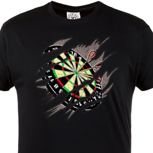 Herren shirt darts dartboard - herren,