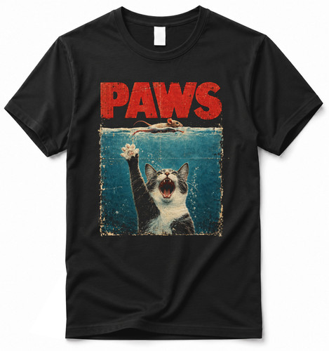 Shirt paws backen cat - t,