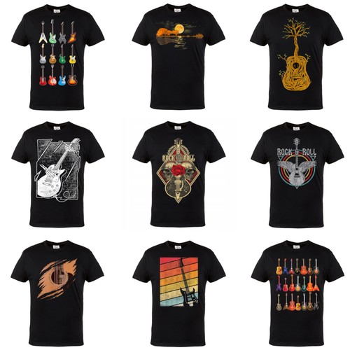 Gitarre shirt herren rock - t-shirt,